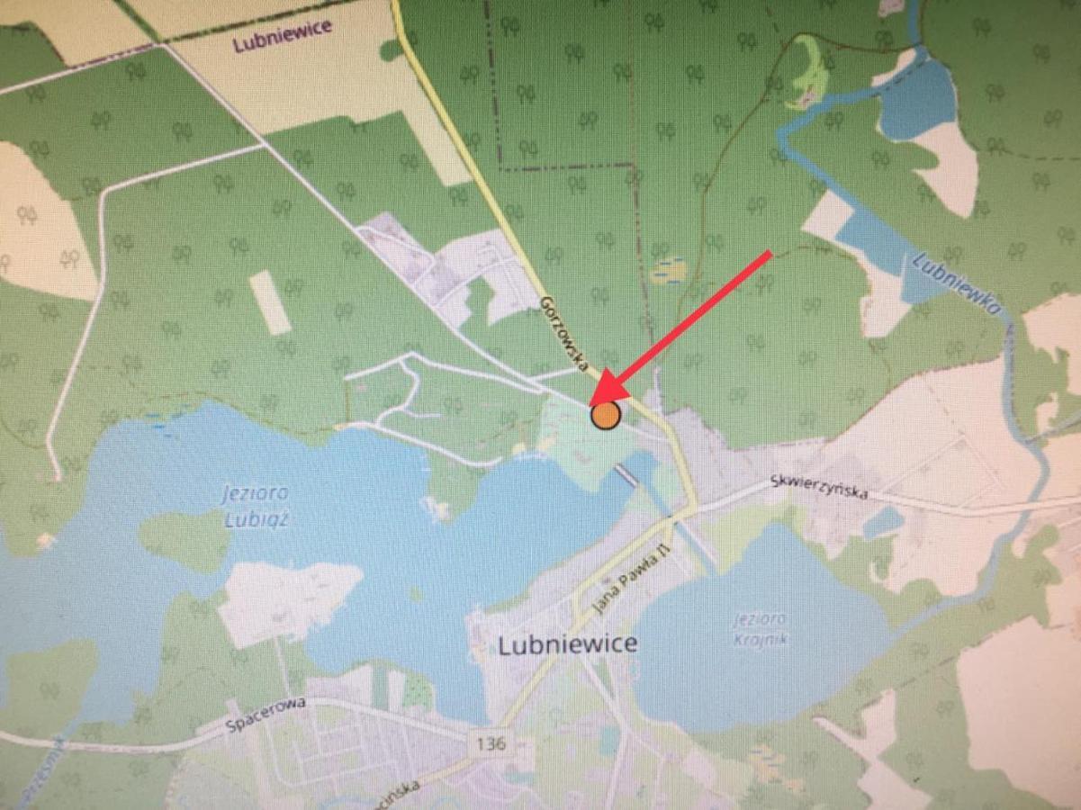 Zolty Domek Nad Jeziorem Lubniewice Eksteriør billede